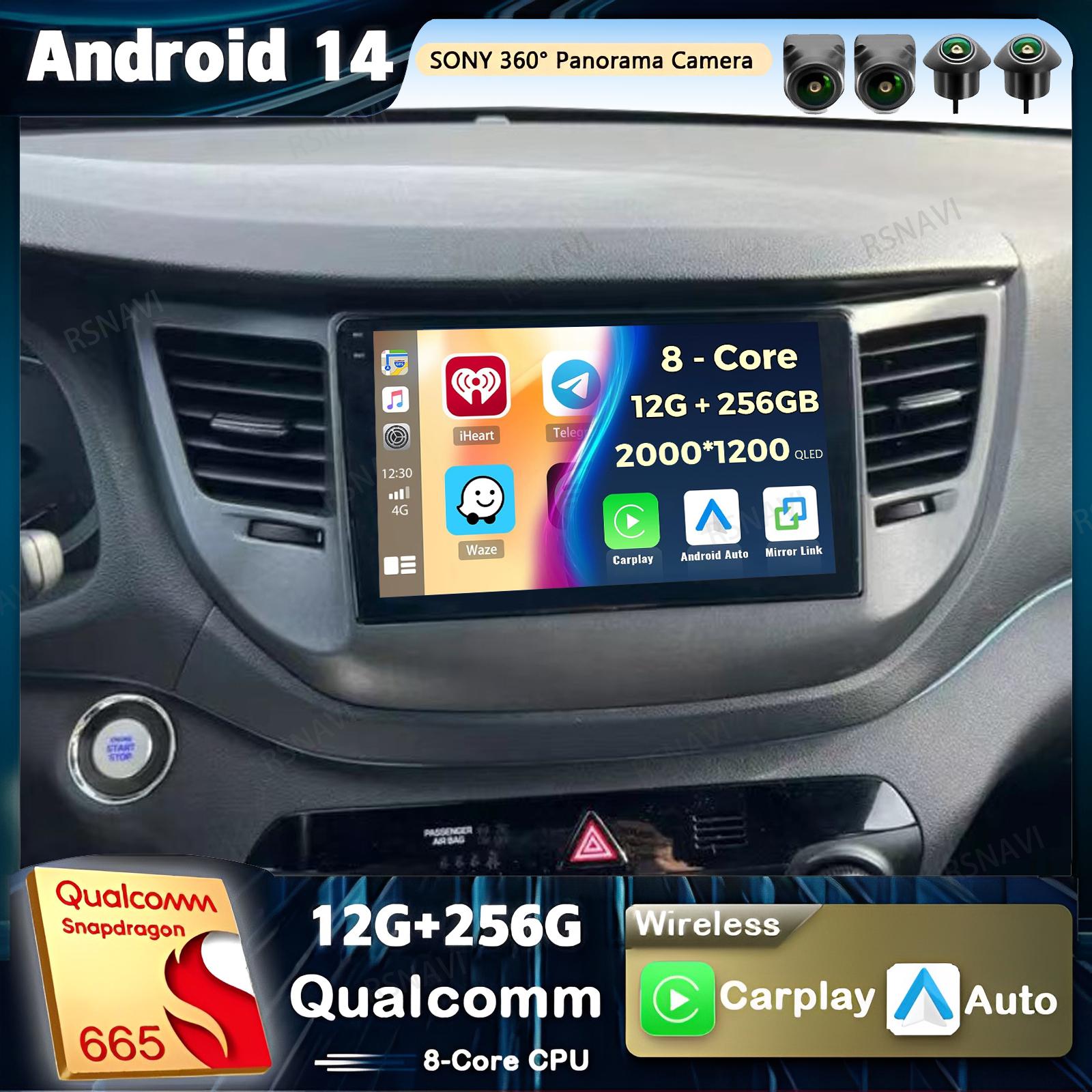 

Android 14 Carplay DSP Car Radio For Hyundai Tucson IX35 3 2015 2016 2017 2018 Head Unit 2Din Multimedia Video Player GPS Stereo