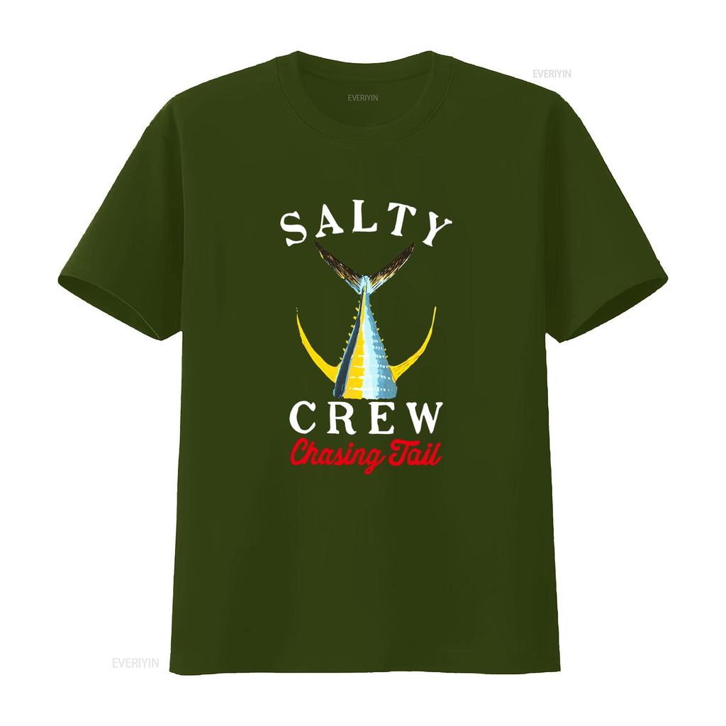 Salty Crew Mens T Shirt Chasing Tail Design with Banana Yellow Tailed Print Medium Size New Arrival vintage Washed Casual