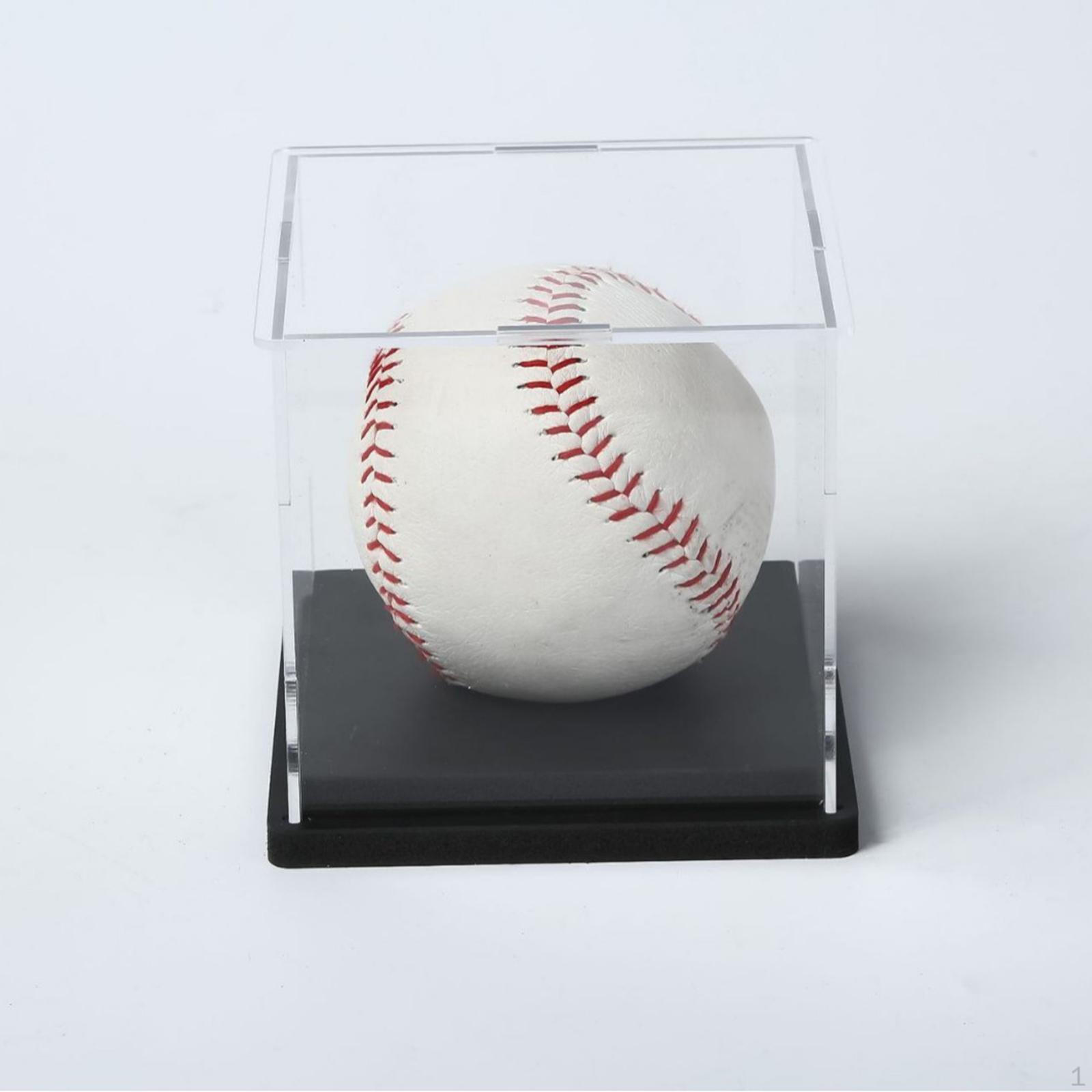 

Softball Display Case Storage Stylish 11cmx11cmx11cm Stable Cube Acrylic Baseball Holder for