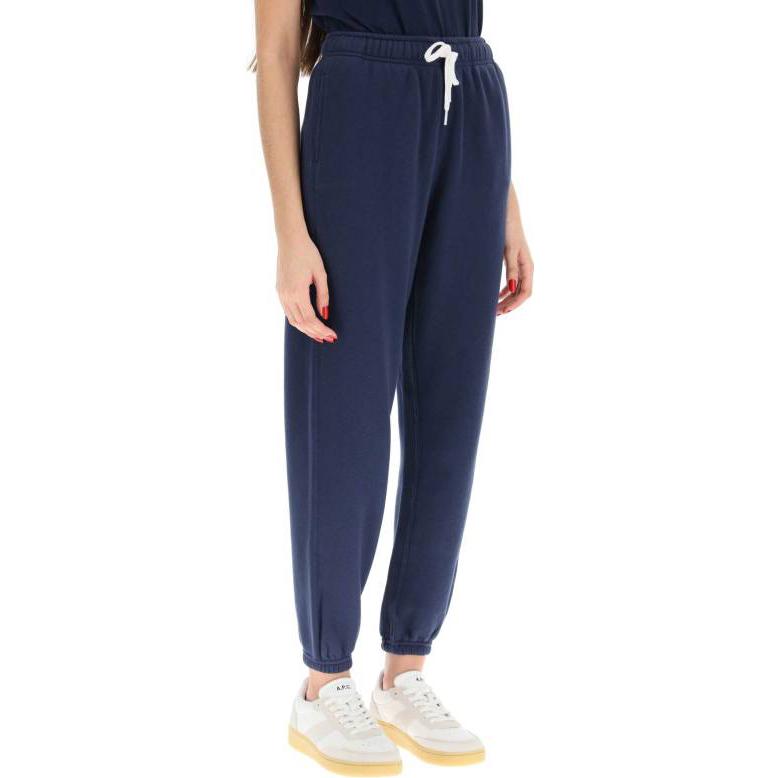 Polo Ralph Lauren Ss23 Solid Color Logo Embroidered Drawstring Elastic Waist Casual Sports Pants Women pants Navy-Blue 211891560-002