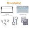 Metal 2Din Fascia Mounting Dash Kit for Car Radio DVD Stereo tallation Frame