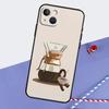 Coffee Caffeine Lover Phone Case For iPhone 16 Pro Max 11 13 14 15 Pro Max 12 Mini XR 16 15 Plus 16e Back Cover