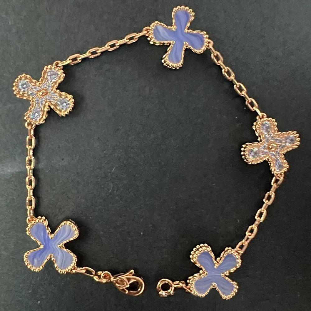 High Version Four-leaf Clover Bracelet Female Mother-of-pearl Agate Five-flower Ladies Bracelet