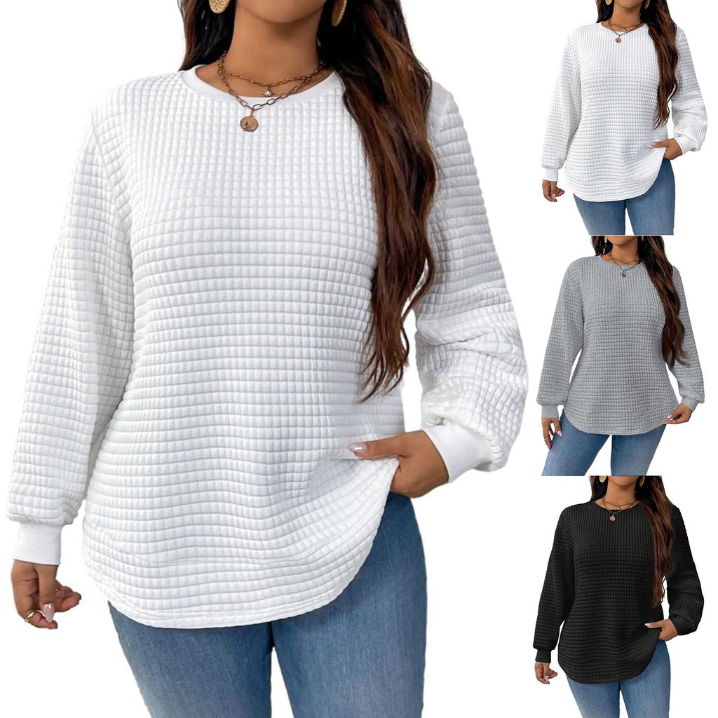 Women's Solid-color Fashionable Long-sleeved Top