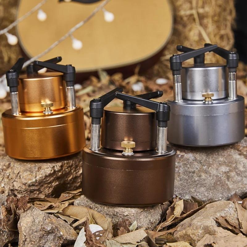 Pet Supermarket Unisex 200Ml Portable Jet Fire Alcohol Stove Spirit Burner With Heat-Resistant Wooden Mat For Outdoor Bbq Camping Backpack Stove