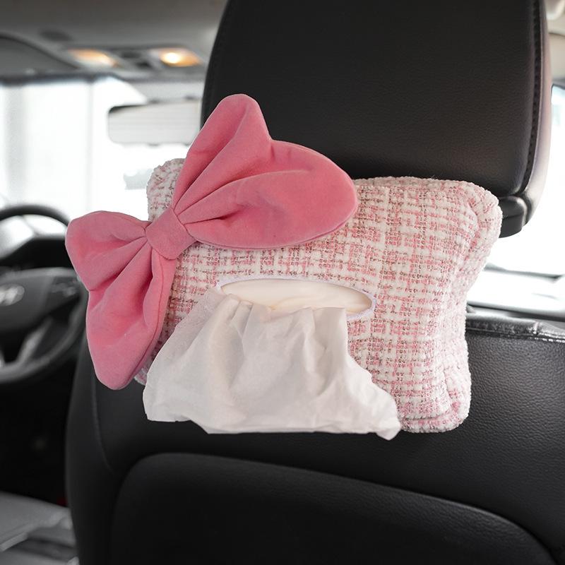 

Подвесной автомобильный держатель для салфеток с цветочным бантом, стильный и элегантный для женщин