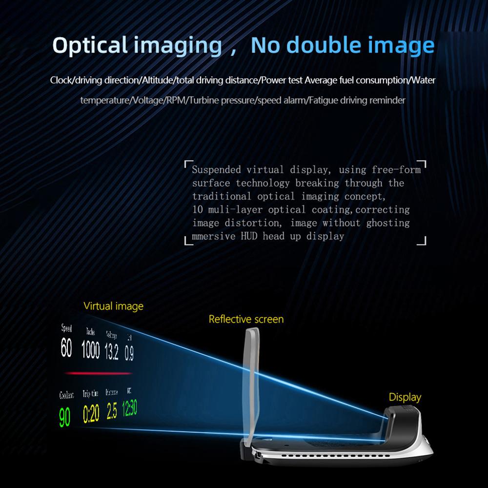 Auto Projector Hud Car Electronic Protable Navigation GPS Obd2 Speedometer C3 HUD Head Up Display