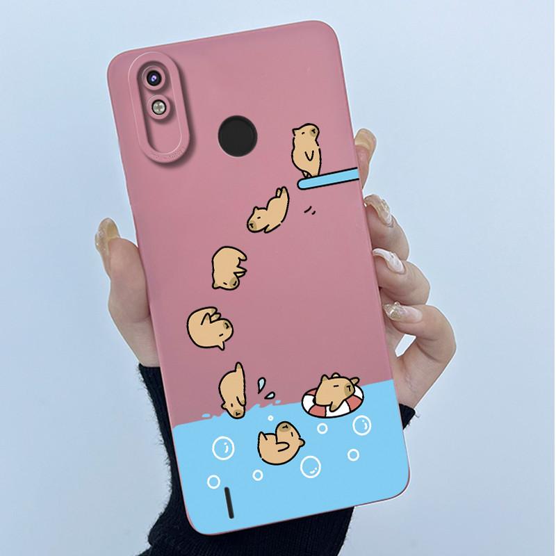 For Tecno Spark 4 Lite KC8S / Pop 3 Plus Casing Spark4 Lite Silicone Phone Case Sweet Printing Shell Lovely Painted Back Cover