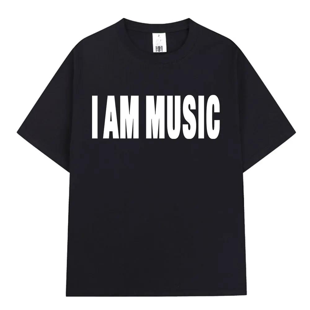 Rapper Playboi Carti Gleicher Stil I AM MUSIC Print T-Shirt Herren- und Damenmode Hip Hop Opium T-Shirts Übergroßes T-Shirt Tops