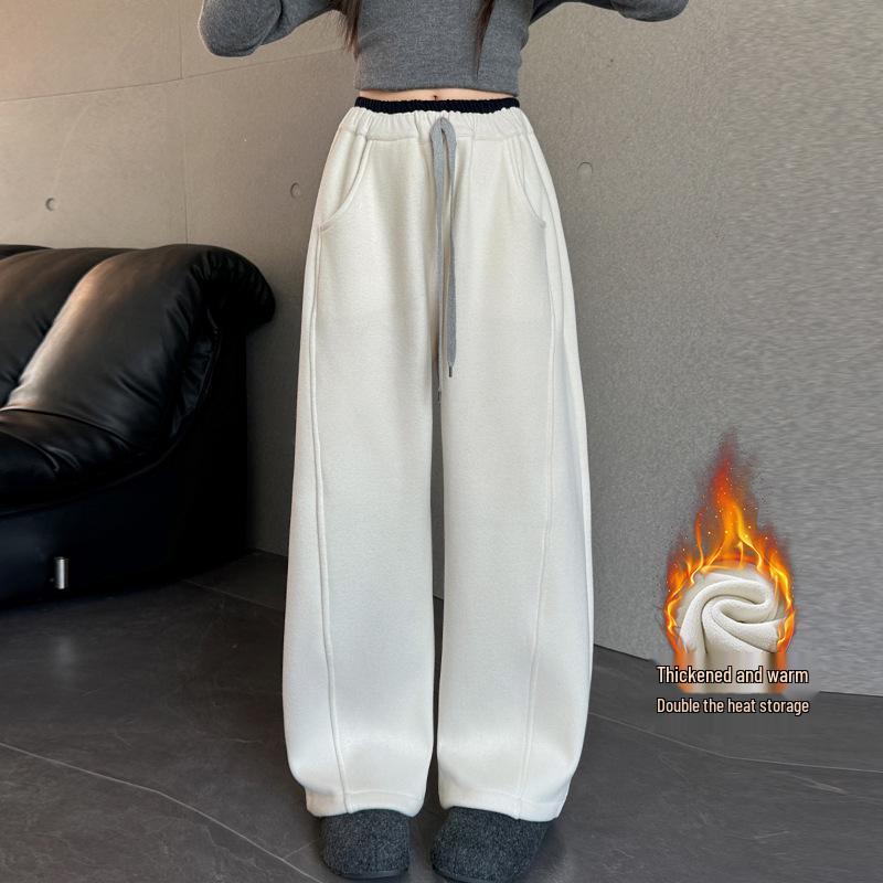 Girls' 2025 Fleece Scimitar Pants: Stylish and Casual Autumn/Winter Sweatpants for Big Kids