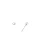 Verte [925 Silver] Deux.Silver.163 / Haute Ball Earring (3Mm)
