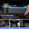 POWER PANDA Improved Car Side Car Seat Gap Storage Auto Seat Pocket with Drink USB and Changing LED Side Seat Storage Console Storage Case for Driver