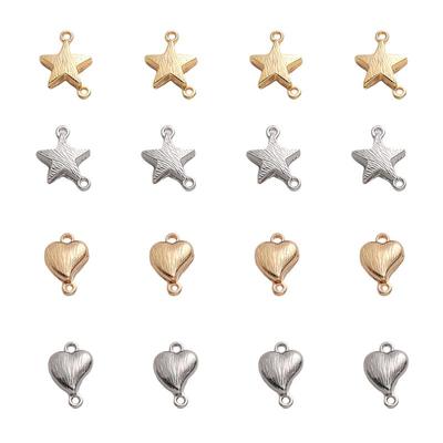 Metal Double Hanging Star Heart-shaped Magnetic Buckle Accessories for Jewelry Making DIY Bracelet Necklace Charms