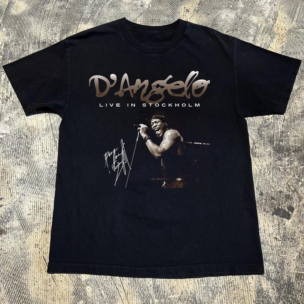 Dangelo Live In Stockholm T Shirt Black All Size S5xl Ar1473 S
