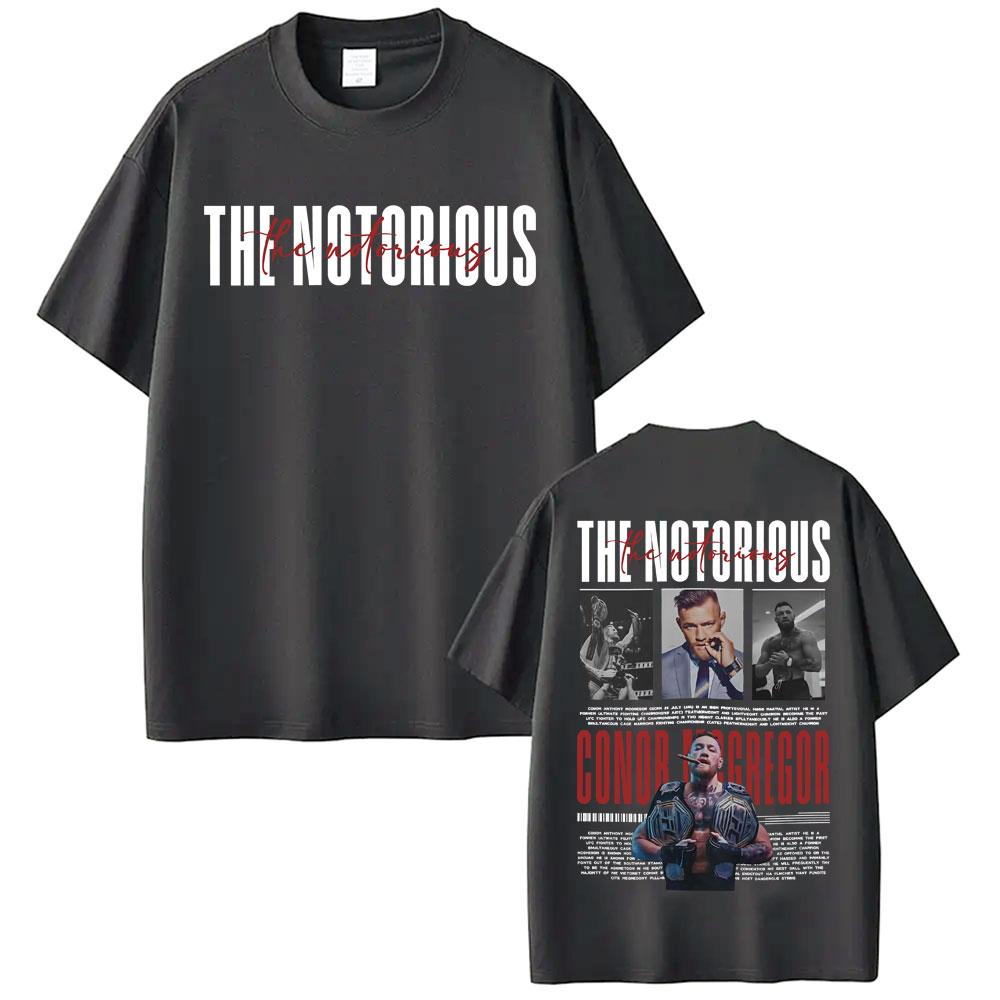 The Notorious Conor Mcgregor Vintage Graphic Tee Shirt Unisex Women Summer Tops High Quality T-shirt Fashion Gothic Classic T Shirt