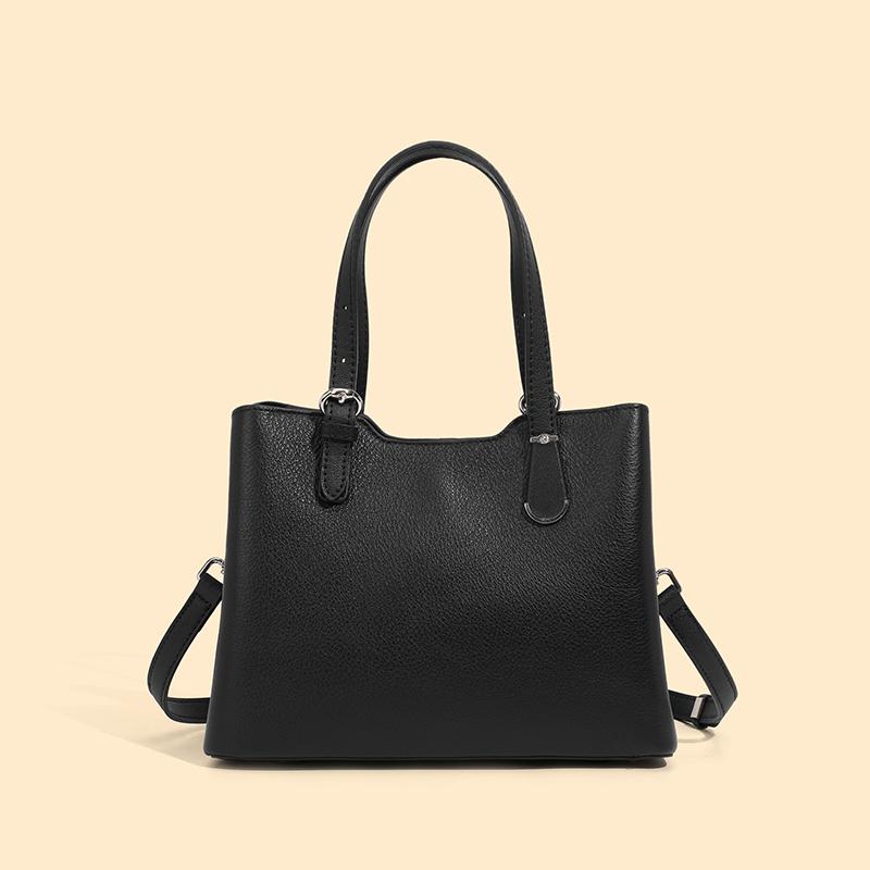 3 Layers Genuine Leather Small Tote Handbags For Women  Trend Designer Work Ladies Shoulder Crossbody Bags