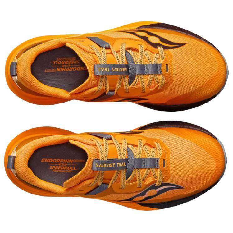 SAUCONY Endorphin Edge Chaussures de Trail Running Basse Confortables Tendance Antidérapantes Durables Femme sneaker Jaune S10773-120