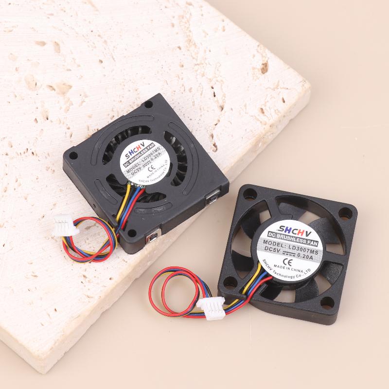 3007 PWM Hız Ayarlı Fan CPU Soğutma Radyatörü Soğutma Fanı 4 Pinli JST Arayüzü Raspberry Pi 5 Yedek Parçaları İçin