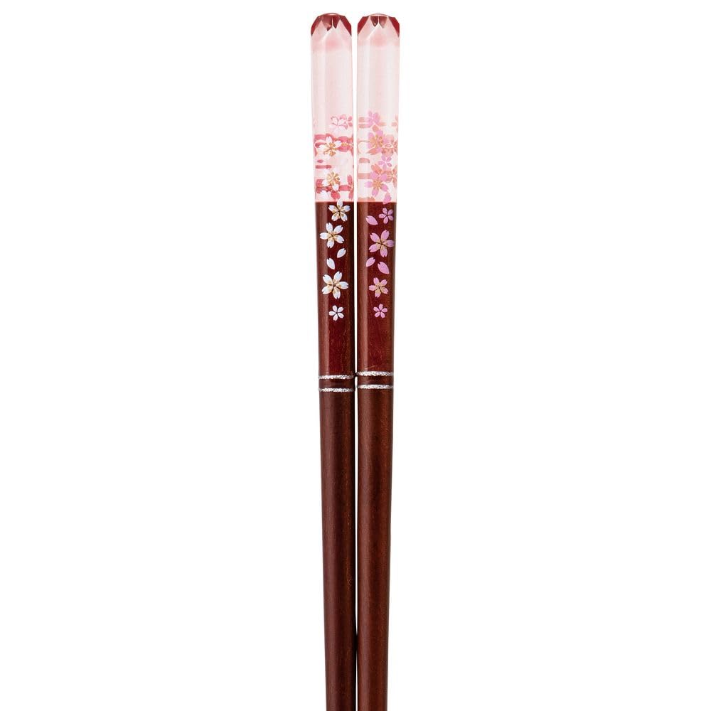 Happy Set of Acrylic Resin and Natural Dishwasher Made In PID6338 J-kitchens Chopsticks, 5, Material Wood, Safe, Japan,