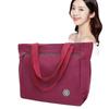 New Women'S Bag Solid Color Tote Bag Commuting Shoulder Bag Leisure Simple Mommy Go Out Bag Large Capacity Nylon Handbag
