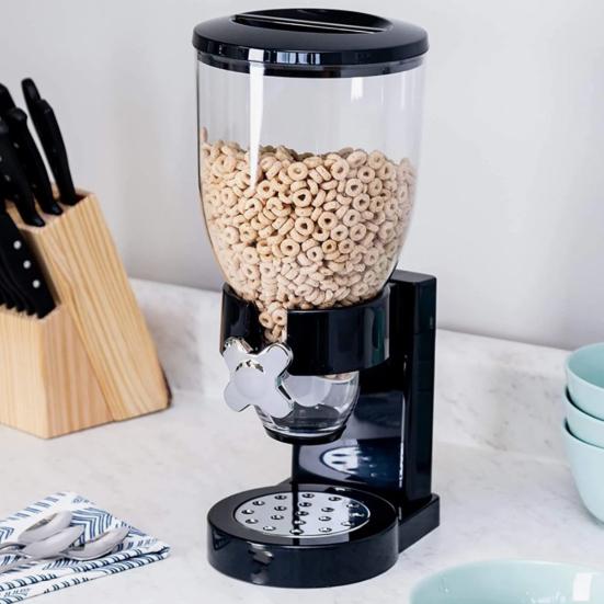 Countertop Cereal Dispenser 2L Large Airtight Container Grain Dispenser Sealed Dry Food