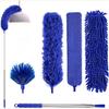 Feather Duster,7 PCS Extendable Duster with Extension Pole Up To 100 Inch, Reusable Bendable Cobweb, Washable Long Duster