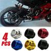 4Pcs Aluminum Alloy Motorcycle Crash Protector Scooter Wheel Front Fork Frame Falling Protection Pads Sliders Moto Exterior