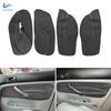 4pcs Car Styling Suede Leather with White Line Interior Door Panel Armrest Cover Trim For VW Golf 4 MK4 Bora Jetta 1998-2005 LHD