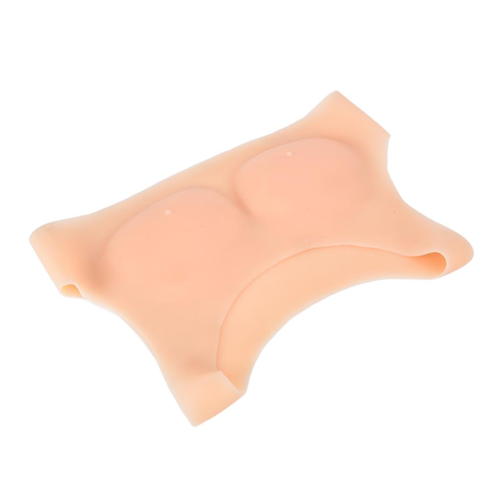 Fake Simulation Chest Vest Soft Thickened Silicone Men s False Chest Muscles Cosplay Costume