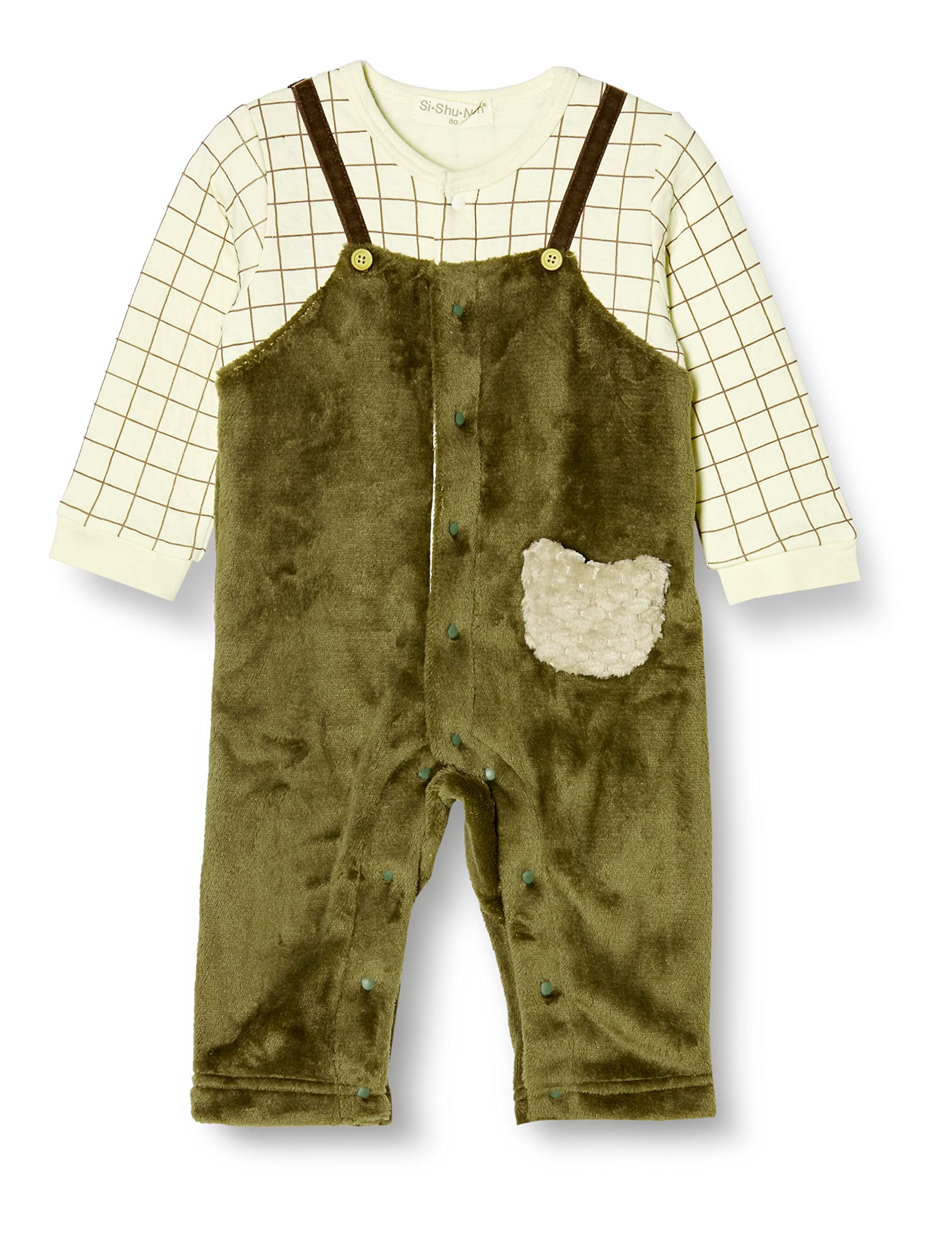 

70 [Si Shu Non] Coveralls, Si Shu Non, Baby, Green, зелёный