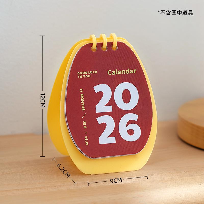 

Happy Nut Fun Coil Calendar 2026 Mini Portable Small Calendar Student Planning Notebook Page-Turning Monthly Calendar