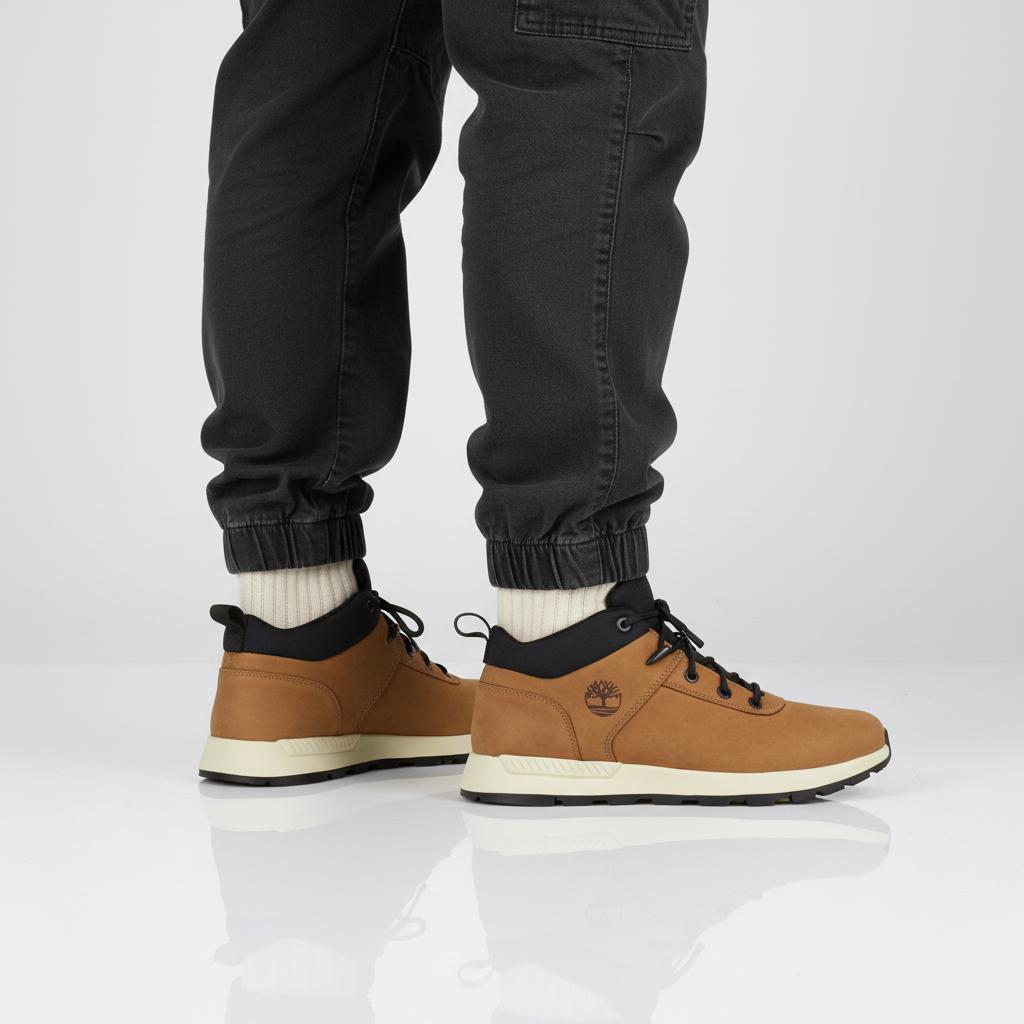 Timberland Sprint Basic Mid Sneakers - Men's Winter Shoes Boots Leather Rust TB0A277E-EM7 ORIGINAL