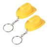 Yousheng 1/2Pcs Key Chain Rustic Western Cowboy Hat 2 in 1 Bottle Opener Keychain Portable Keyring Bar Party Favors