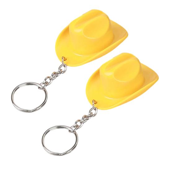 Yousheng 1/2Pcs Key Chain Rustic Western Cowboy Hat 2 in 1 Bottle Opener Keychain Portable Keyring Bar Party Favors