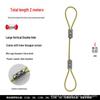 Adjustable Steel Wire Rope with Plastic Coating - Light & Picture Hanging System with Lock Buckle