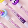 Cartoon Unicorn Sand Flow Pen - Black Ink Signature Pen for Kids, Perfect Back-to-School Gift