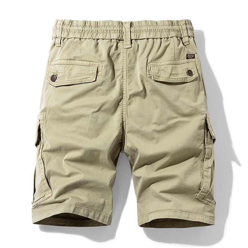 Herren Sommer Cargo Shorts Herren Mode Lässig Multi Taschen Shorts Hosen Elastische Taille Atmungsaktiv Jogging Shorts Herren