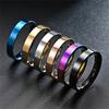 4mm Simplicity Flat Stainless Steel Rings Versatile Temperament Glossy Titanium Steel Finger Rings Youth Boy Girl Daily Jewelry