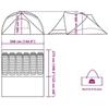 VidaXL Tente de cabine familiale 6 personnes gris imperméable, tente, abri de camping, abri de jardin, tente de camping, 94748