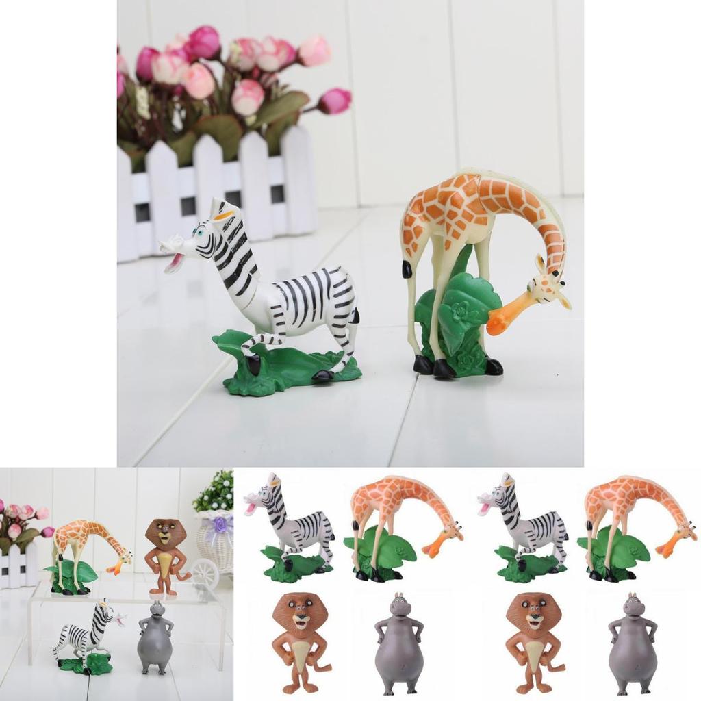 Decora Con Action Figure del Film Madagascar Bambole Fedeli ai Personaggi Per Ornamento Materiale Pvc Sicuro