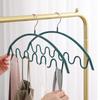10pcs Wave Clothes Hangers Multifunctional Drying Rack Closet Storage Organization for Closet Space Saving