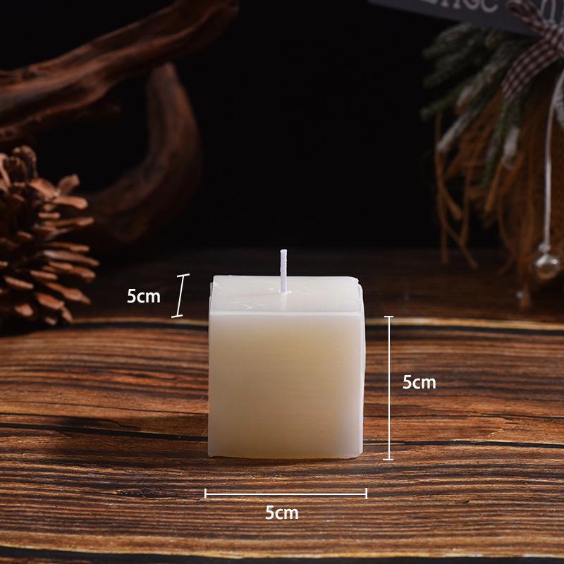 Classic Ivory Smokeless White Cylindrical Wedding Candles for Home and Restaurant Decor - Free Shipping