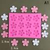 Blumen Kirschblüten Silikonformen DIY Fondant Kuchen Dekorationswerkzeuge Harz Ton Schokoladenformen Küchen Backform