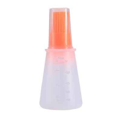 Silikonölflasche Pinsel Outdoor BBQ Würzpinsel mit Skala Barbecueölpinsel Küchenhelfer