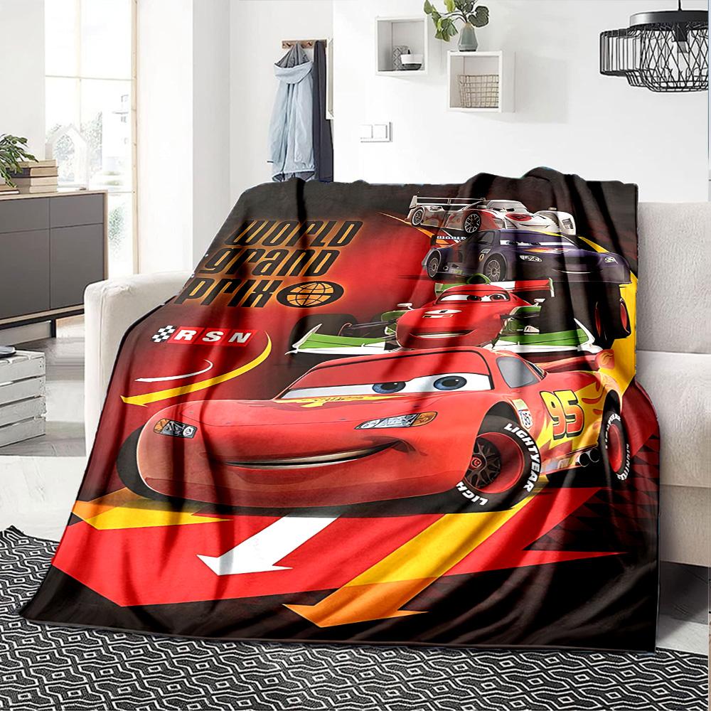 1pc Cars Movie Characters Flannel Blanket,Ultra Soft Warm Plush Throw for Home Bedroom Bed Sofa Cover Camping Picnic gift Y71711