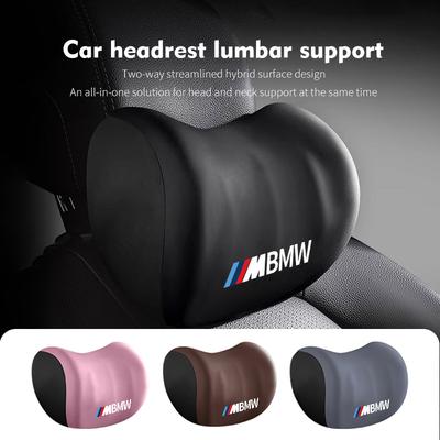 Memory Foam Car Logo Seat Headrest Lumbar Support Neck Cushion Accessories For E84 E87 E90 E91 E92 E93 F10 F20 F30 F40 F15