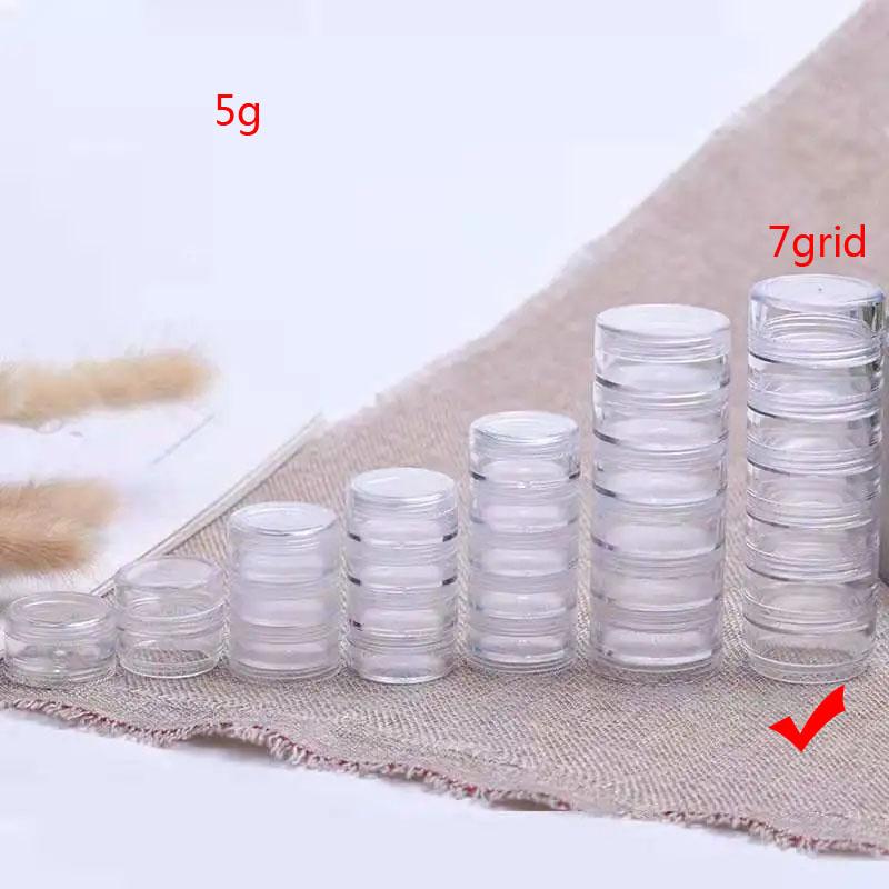 Multi-Layer Plastic Boxes Travel Cream Sorting Packing Transparent Split Bottles Portable Ring Storage Case Mini Finishing Organ
