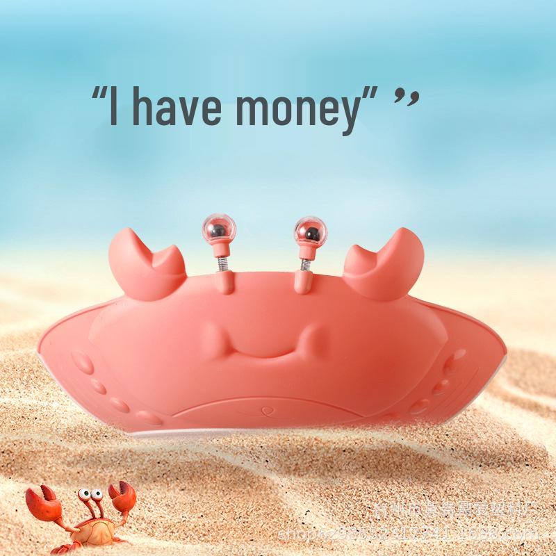 

Toddler Adjustable Waterproof Bath Cap - Silicone Baby Ear & Hair Protection красный