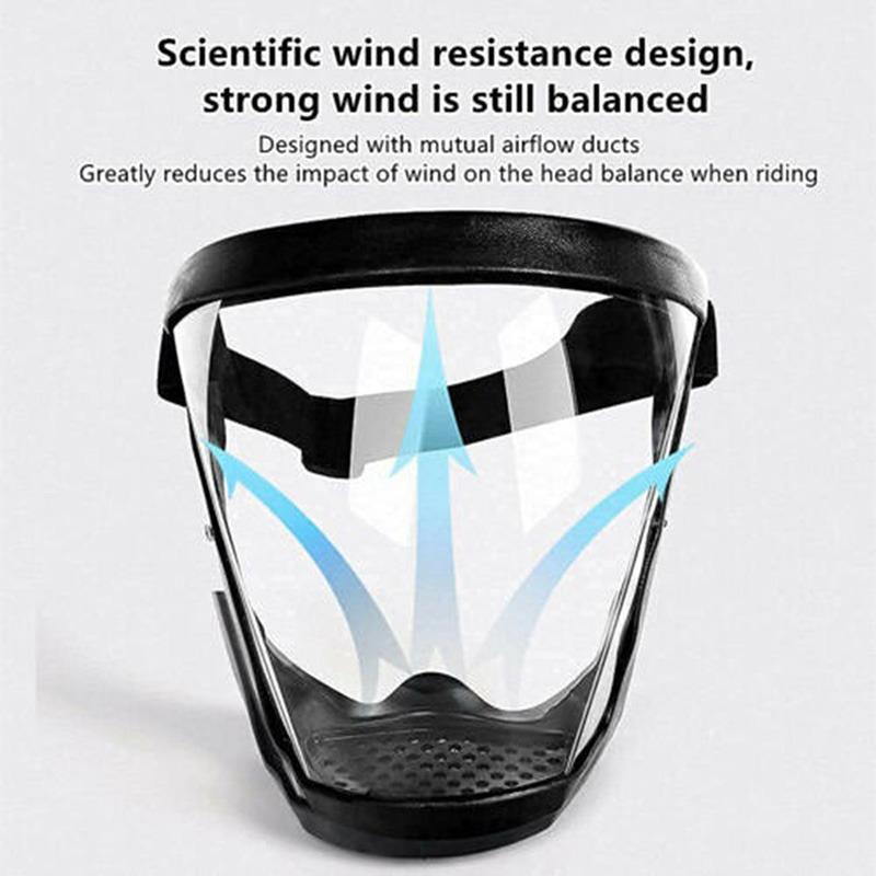 Anti-fog Anti Splash Full Face Protection Anti Droplet Mask Head Wear Glasses Space Spherical Goggles Full Face Protective Glass