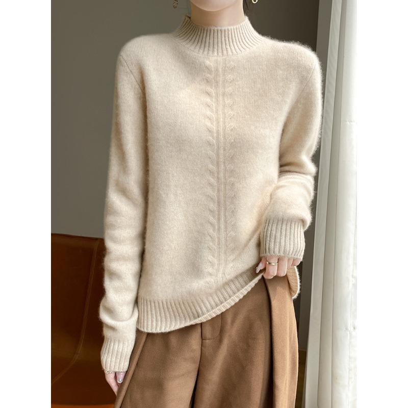 Cardigan for Women In Autumn and Winter Updated Autumn and Winter Style Seven-needle Thickened Relaxed Fit and Versatile Knitted Base Sweater S